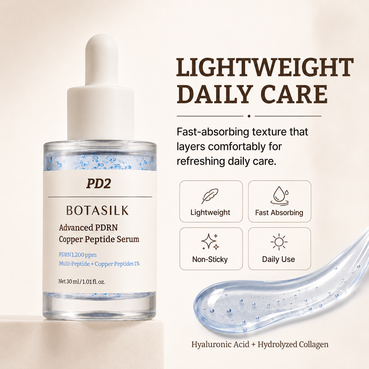 Botasilk™ Advanced PDRN + GHK-Cu Firming & Elasticity Serum