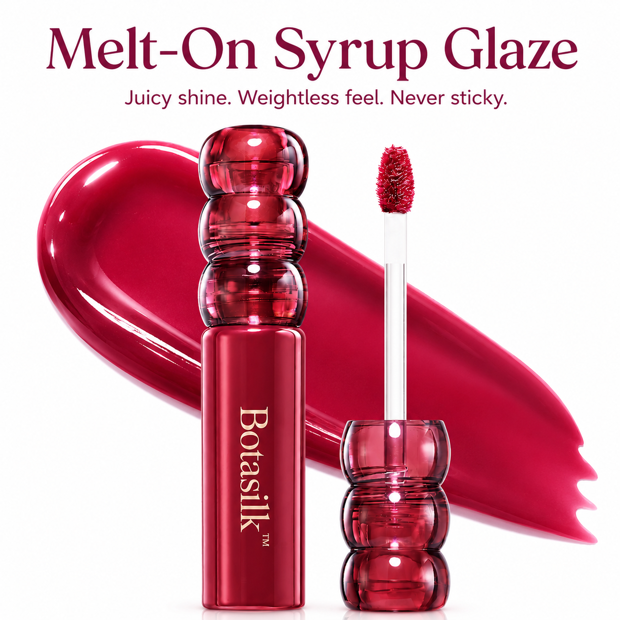 Botasilk™ Deep Glaze Lip Gloss | Korean Sugar-Coated High Shine & Lightweight