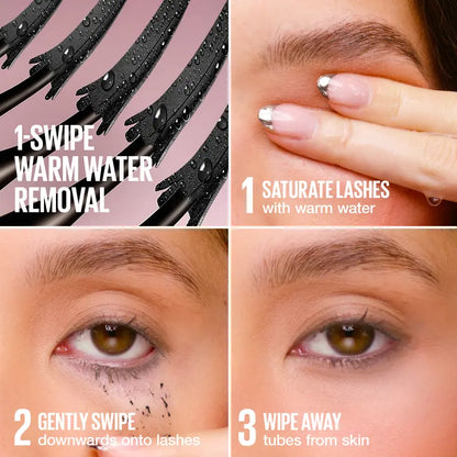 SkyTubex Tubing Mascara, 24H Extension-Like Length & Volume, Smudge-Proof