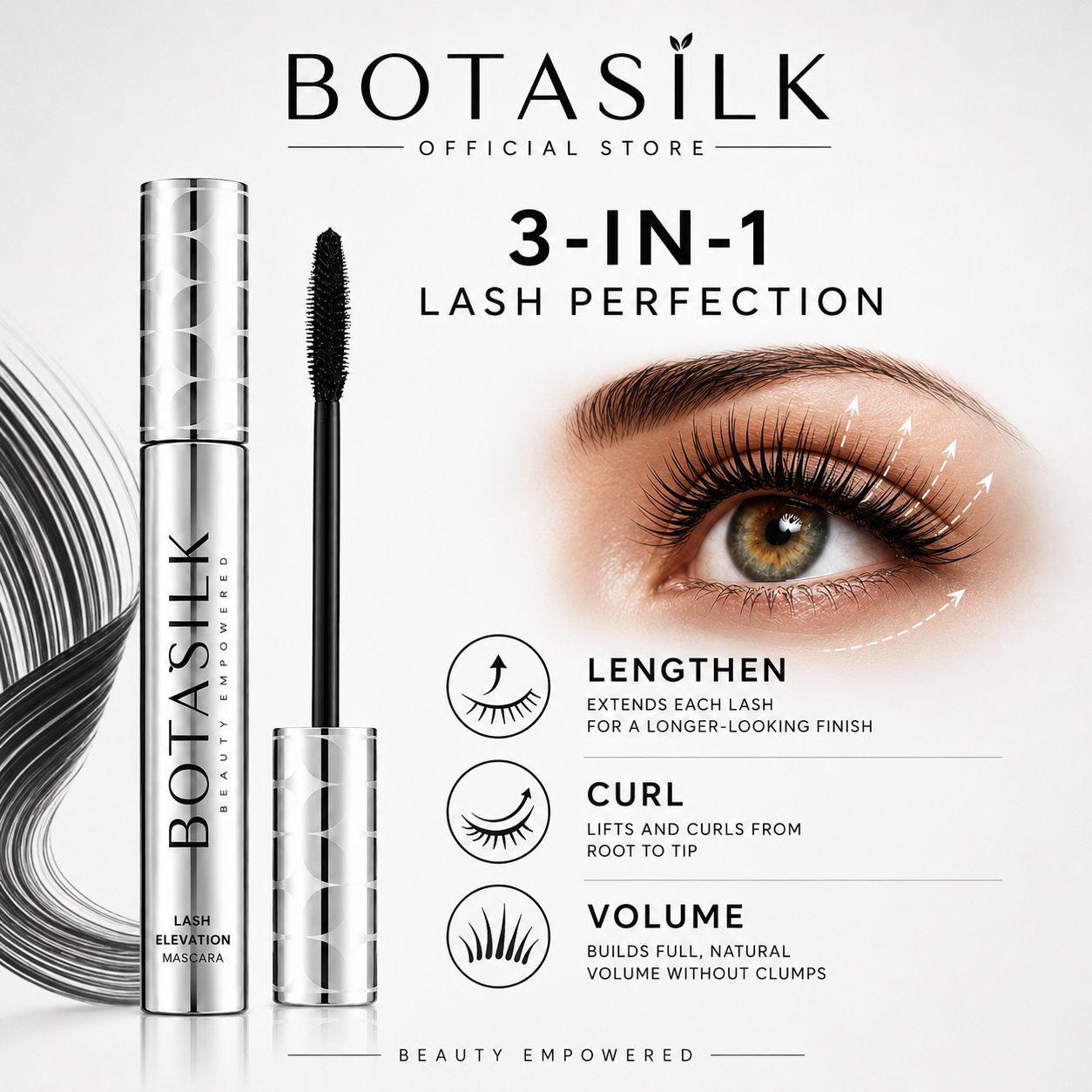 Waterproof and long lasting mascara