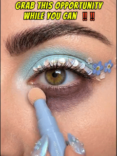 Under eye concealer application demonstration