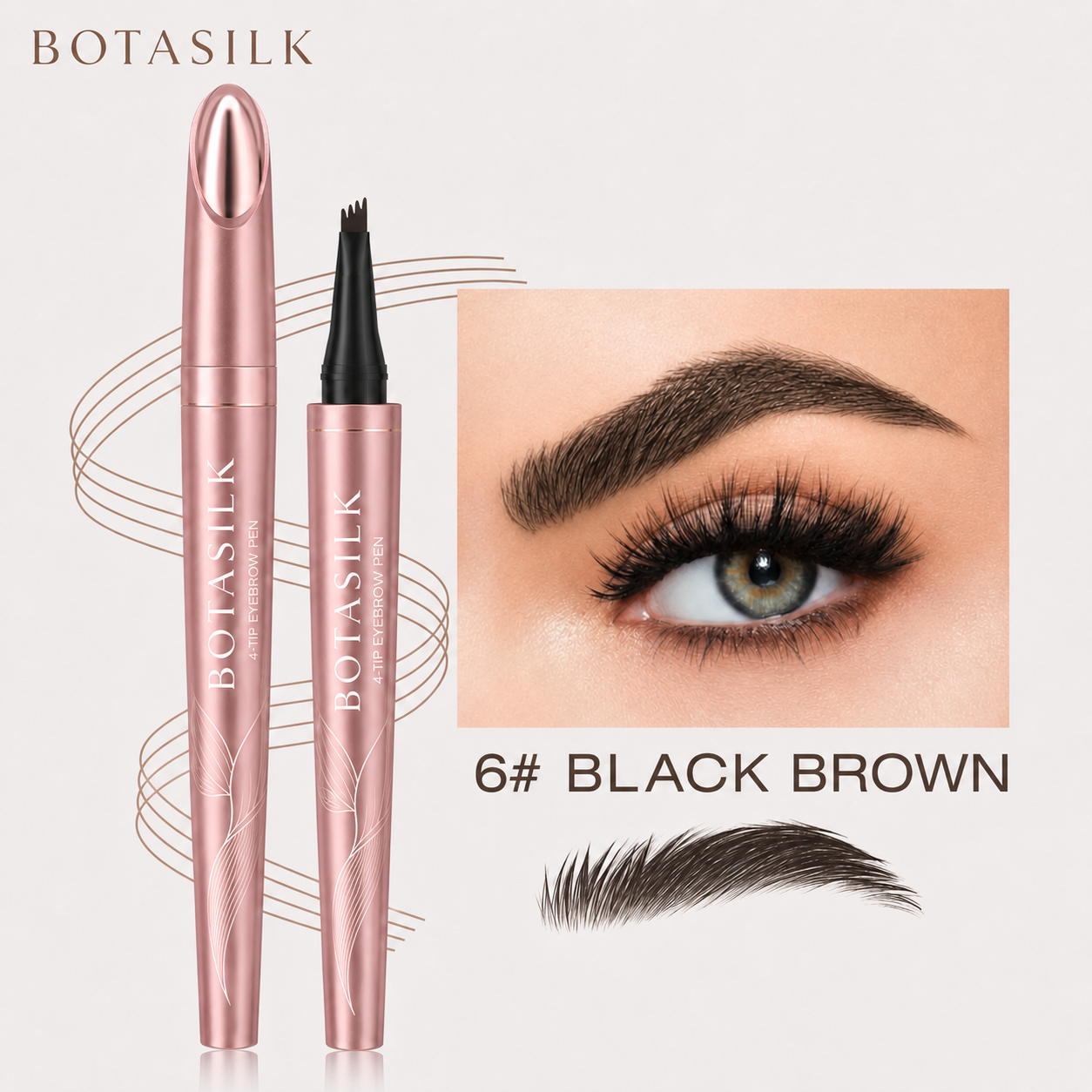 Waterproof Micro-Fork Eyebrow Pencil