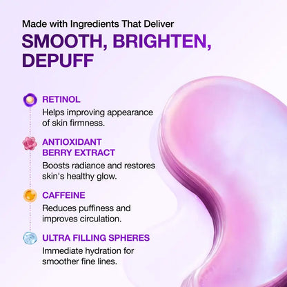 🏆 BEST SELLER - Retinol Berry Revitalizing Eye Patch for Wrinkle and Dark Circles(60ea)