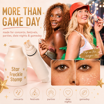🏆 BEST SELLER -Star freckle stamp - Colored metallic star shaped pen