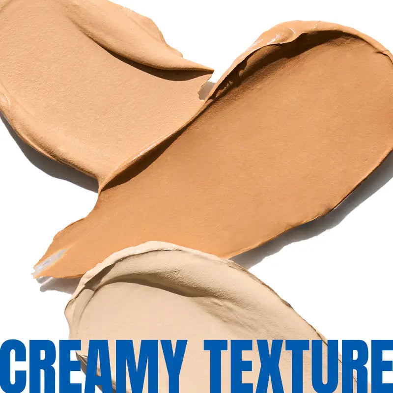 Creamy texture of the three concealer shades