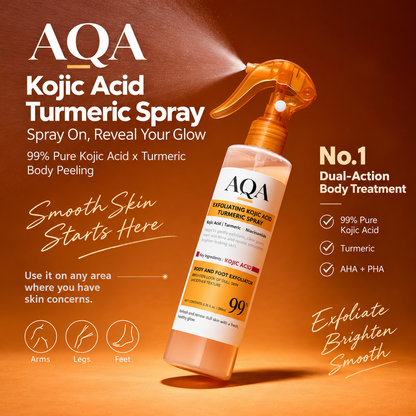 AQA Keratin Care Kojic Acid & Turmeric Exfoliating Body Spray 200ml