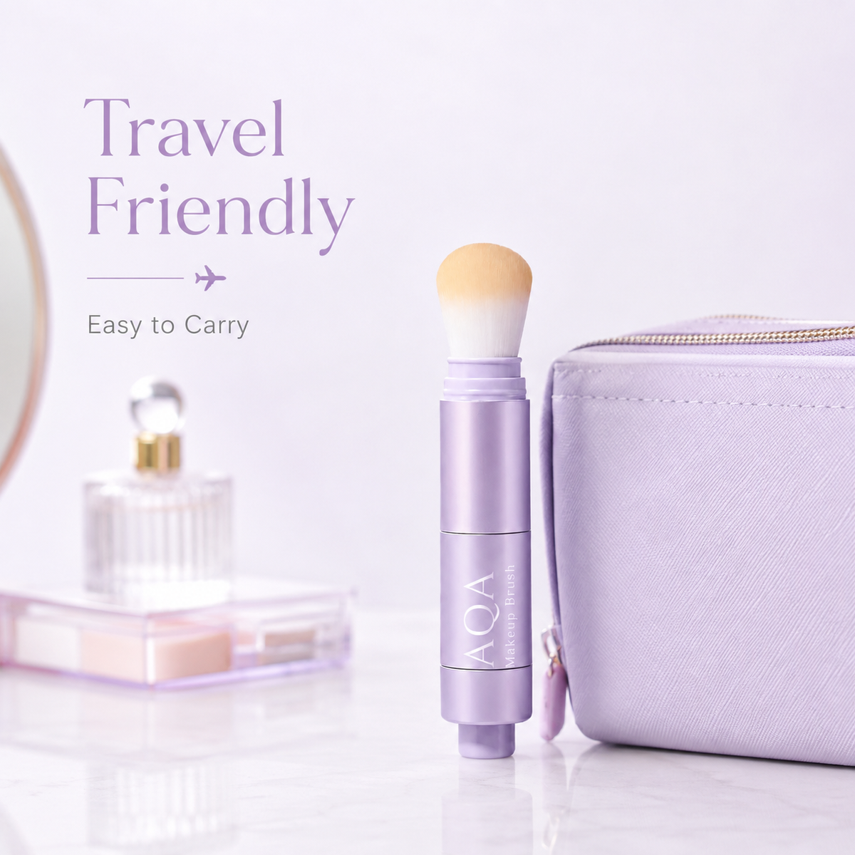 AQA Makeup Brush travel friendly design