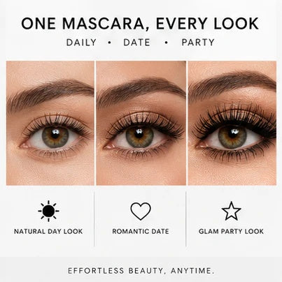Natural date and party mascara looks